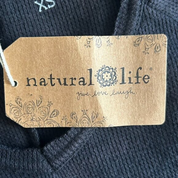 NWT Natural Life Women's Black Long Sleeve Crew Neck Dress, Extra Small - Picture 4 of 5